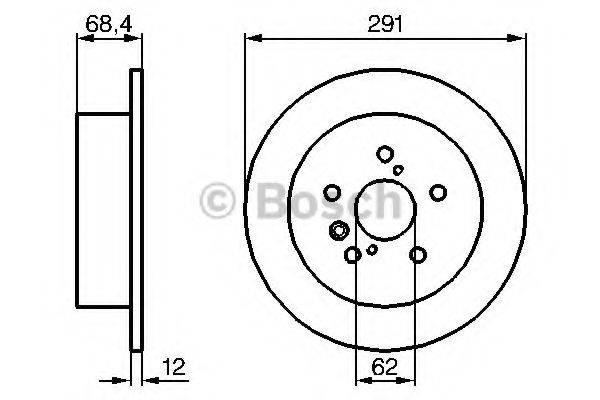 BOSCH BD1069 гальмівний диск