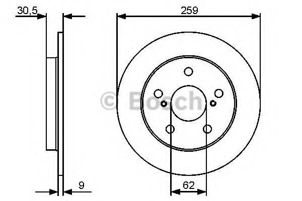 BOSCH BD1310 гальмівний диск