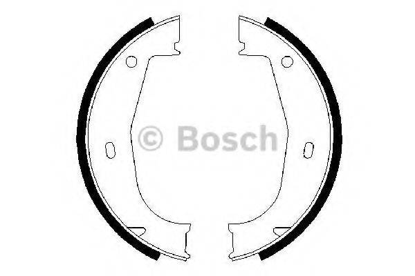 BOSCH BS770 Комплект гальмівних колодок, стоянкова гальмівна система