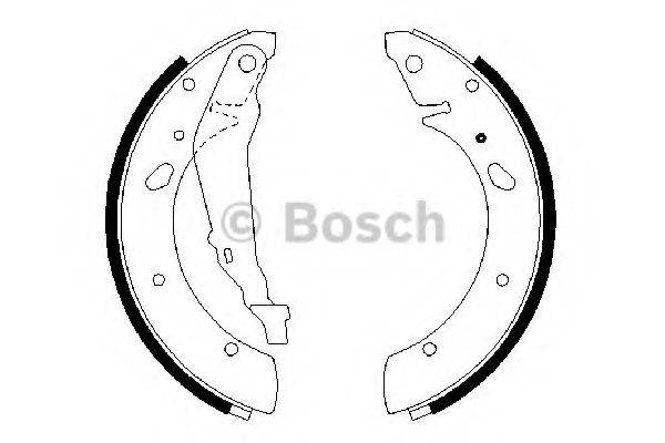 BOSCH BS942 Комплект гальмівних колодок, стоянкова гальмівна система