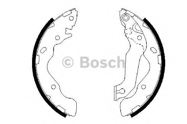 BOSCH BS893 Комплект гальмівних колодок