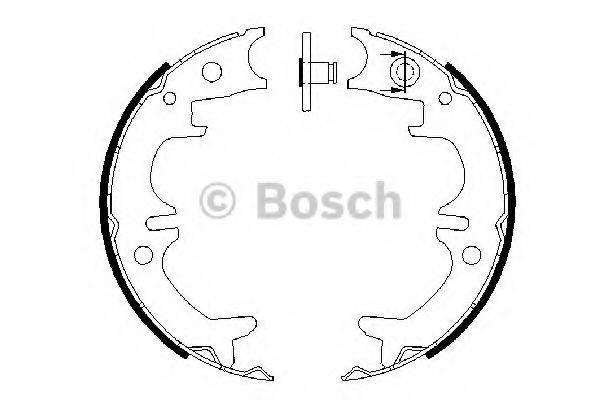 BOSCH BS899 Комплект гальмівних колодок, стоянкова гальмівна система