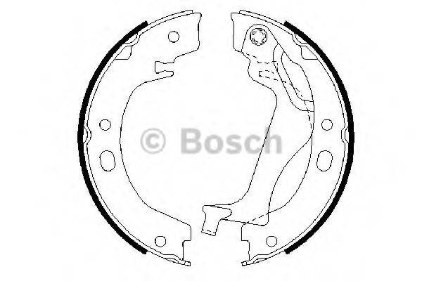 BOSCH BS933 Комплект гальмівних колодок, стоянкова гальмівна система
