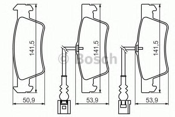 BOSCH 24367 Комплект гальмівних колодок, дискове гальмо