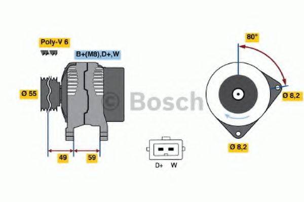 BOSCH 3807 Генератор