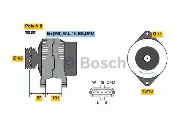 BOSCH 4936 Генератор