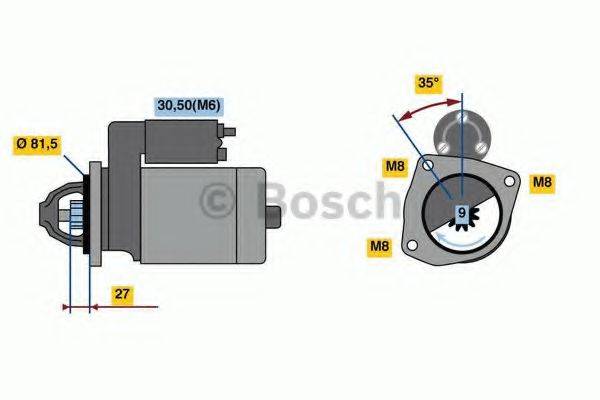 BOSCH 2104 Стартер