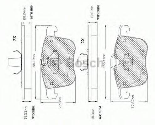 LUCAS ELECTRICAL GDB1567 Комплект гальмівних колодок, дискове гальмо