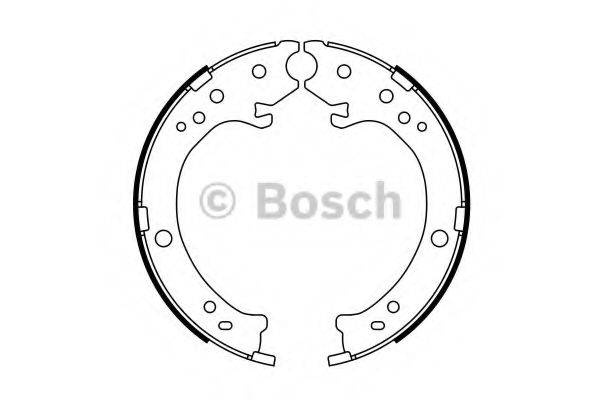 BOSCH BS985 Комплект гальмівних колодок, стоянкова гальмівна система