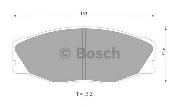 BOSCH BP2025 Комплект гальмівних колодок, дискове гальмо