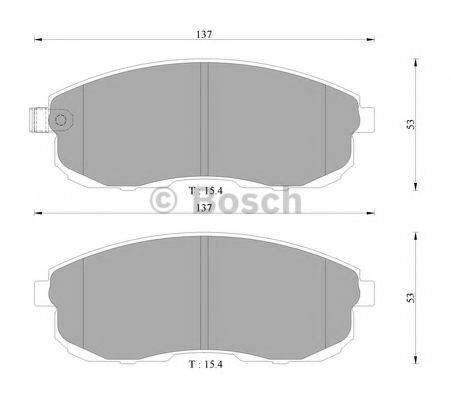 BOSCH BP3063 Комплект гальмівних колодок, дискове гальмо