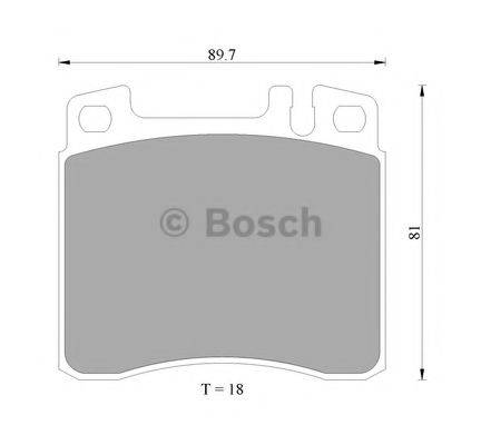 BOSCH DB1248 Комплект гальмівних колодок, дискове гальмо