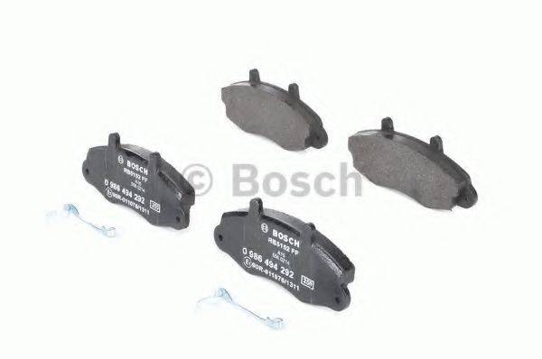 BOSCH BP1245 Комплект гальмівних колодок, дискове гальмо