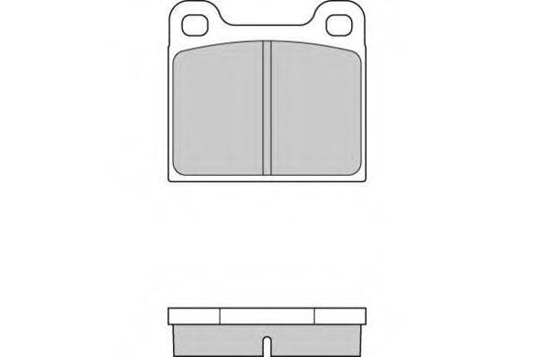 E.T.F. 20993 Комплект гальмівних колодок, дискове гальмо