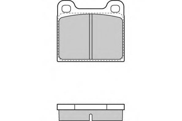 E.T.F. 20630 Комплект гальмівних колодок, дискове гальмо