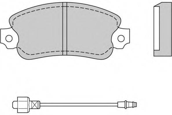 E.T.F. 20522 Комплект гальмівних колодок, дискове гальмо
