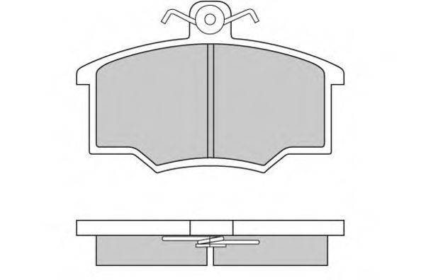 E.T.F. 20546 Комплект гальмівних колодок, дискове гальмо