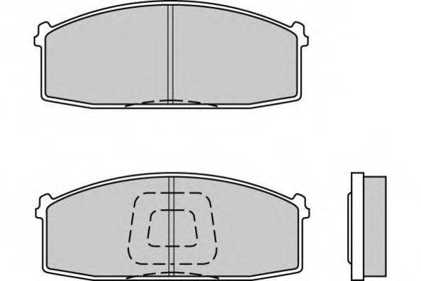 E.T.F. 20853 Комплект гальмівних колодок, дискове гальмо