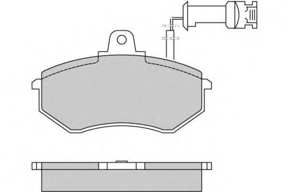 E.T.F. 20901 Комплект гальмівних колодок, дискове гальмо