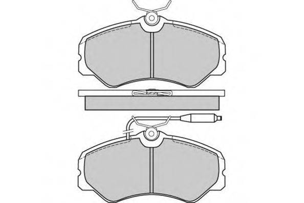 E.T.F. 21060 Комплект гальмівних колодок, дискове гальмо