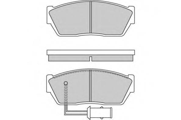E.T.F. 21127 Комплект гальмівних колодок, дискове гальмо