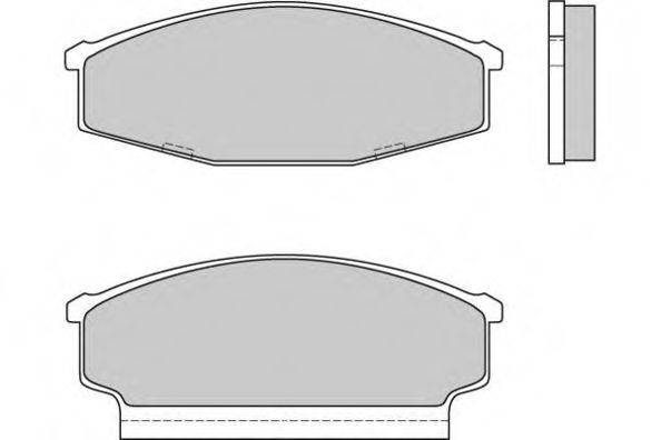 E.T.F. 23370 Комплект гальмівних колодок, дискове гальмо
