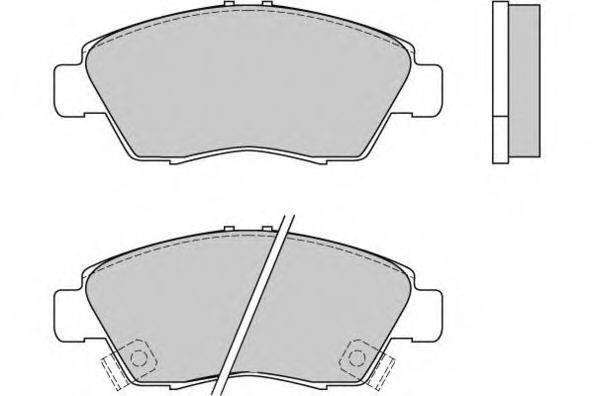 E.T.F. 21695 Комплект гальмівних колодок, дискове гальмо