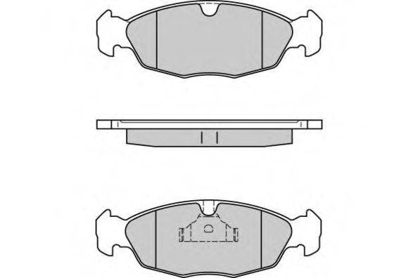 E.T.F. 21405 Комплект гальмівних колодок, дискове гальмо