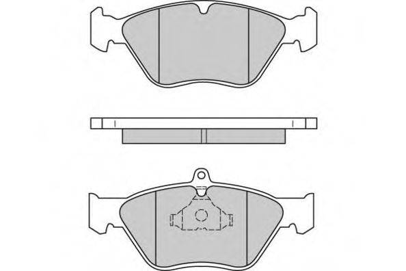 E.T.F. 21411 Комплект гальмівних колодок, дискове гальмо
