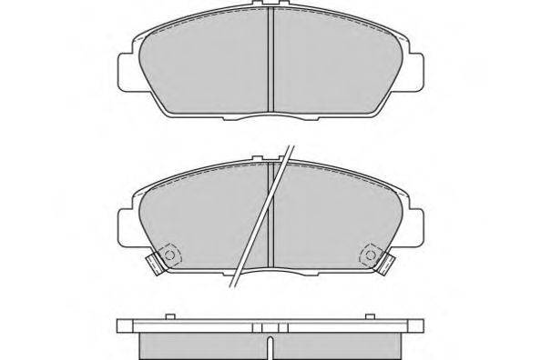 E.T.F. 120621 Комплект гальмівних колодок, дискове гальмо