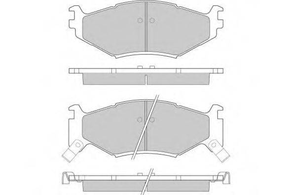 E.T.F. 21817 Комплект гальмівних колодок, дискове гальмо