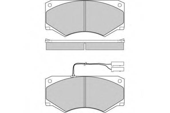 E.T.F. 120769 Комплект гальмівних колодок, дискове гальмо