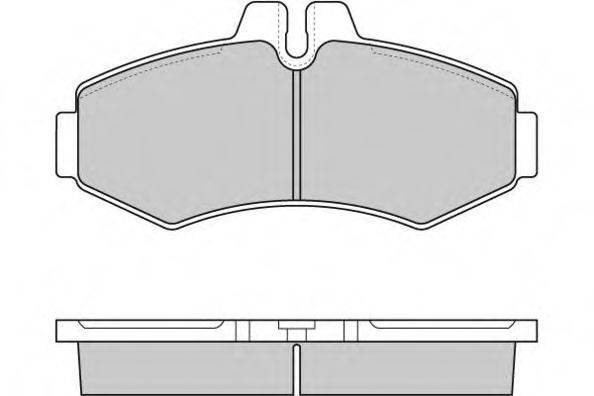 E.T.F. 23022 Комплект гальмівних колодок, дискове гальмо