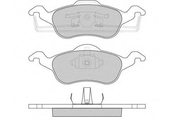 E.T.F. 23155 Комплект гальмівних колодок, дискове гальмо