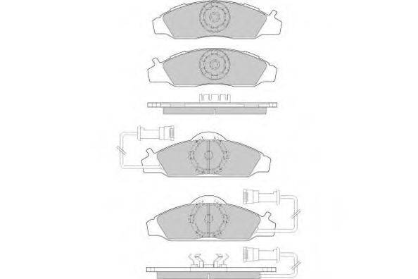 E.T.F. 23232 Комплект гальмівних колодок, дискове гальмо