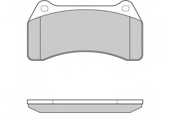 E.T.F. 23489 Комплект гальмівних колодок, дискове гальмо