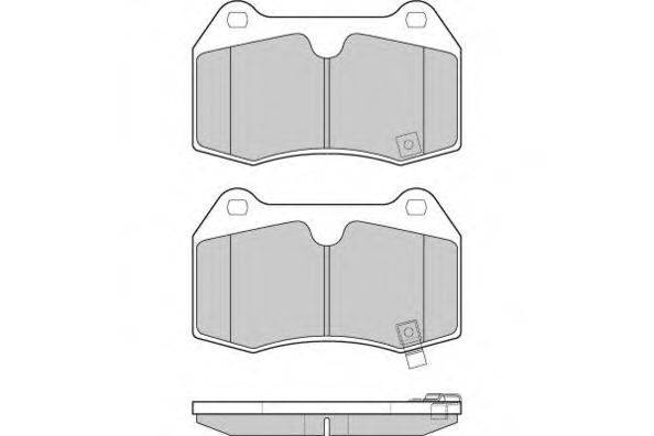 E.T.F. 23142 Комплект гальмівних колодок, дискове гальмо