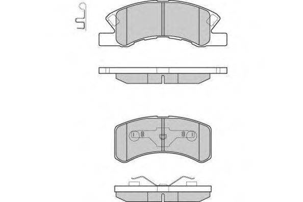 E.T.F. 24230 Комплект гальмівних колодок, дискове гальмо