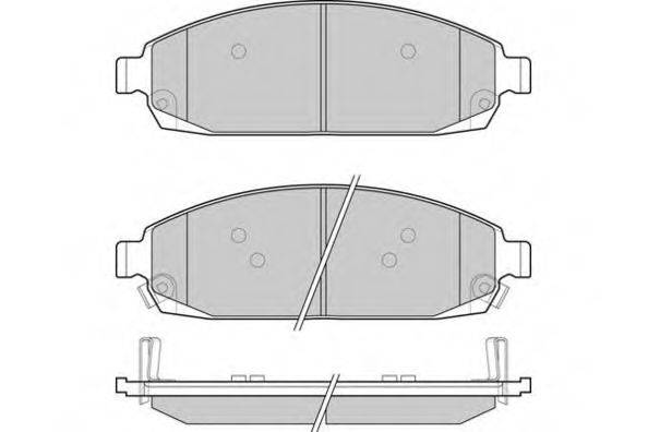 E.T.F. 24251 Комплект гальмівних колодок, дискове гальмо