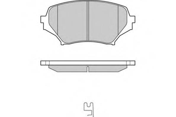E.T.F. 24297 Комплект гальмівних колодок, дискове гальмо