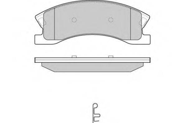E.T.F. 24083 Комплект гальмівних колодок, дискове гальмо