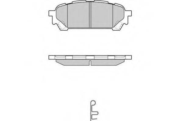 E.T.F. 24331 Комплект гальмівних колодок, дискове гальмо