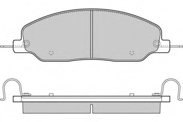 E.T.F. 24513 Комплект гальмівних колодок, дискове гальмо