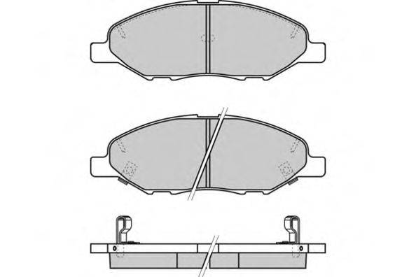 E.T.F. 24682 Комплект гальмівних колодок, дискове гальмо