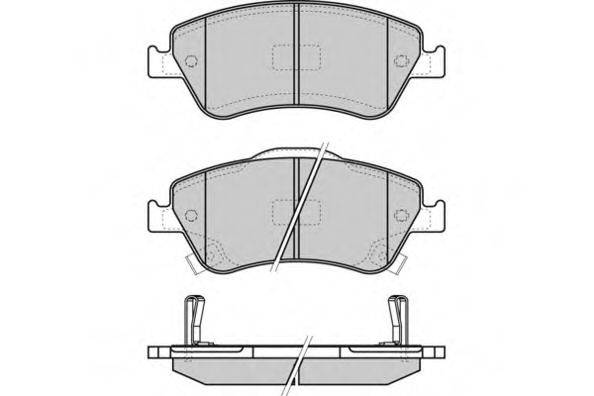 E.T.F. 24590 Комплект гальмівних колодок, дискове гальмо