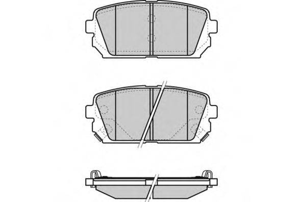 E.T.F. 121359 Комплект гальмівних колодок, дискове гальмо