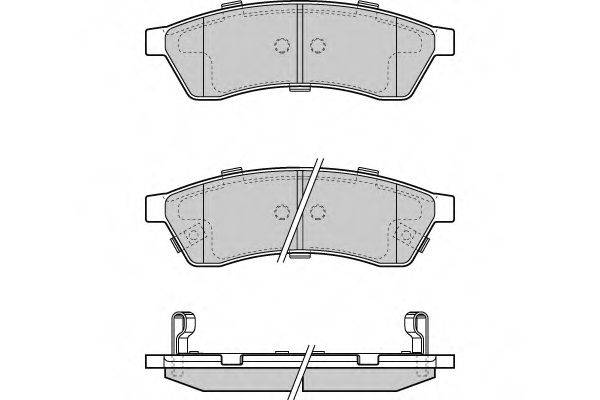 E.T.F. 24745 Комплект гальмівних колодок, дискове гальмо