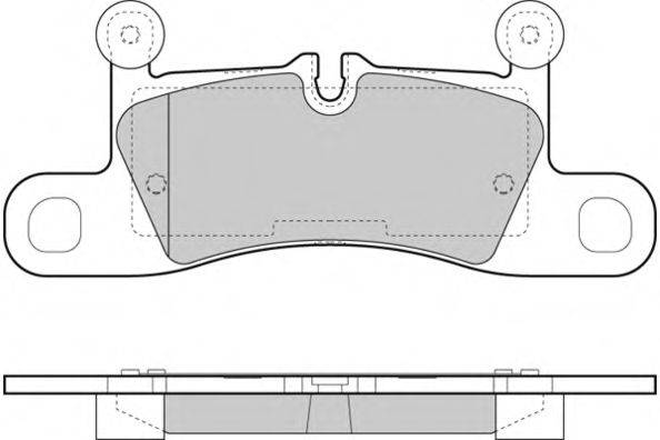 E.T.F. 24721 Комплект гальмівних колодок, дискове гальмо