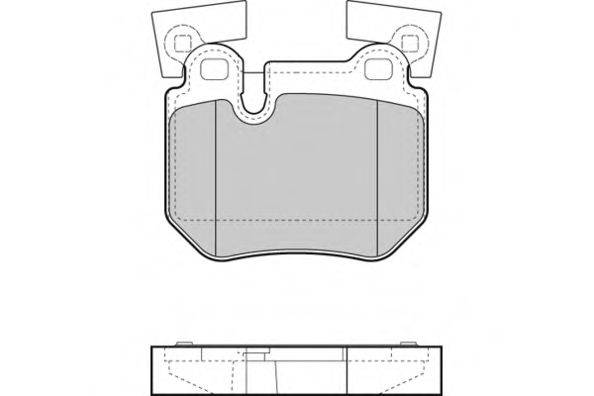 E.T.F. 24315 Комплект гальмівних колодок, дискове гальмо