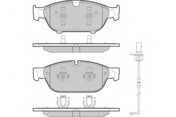 E.T.F. 25159 Комплект гальмівних колодок, дискове гальмо